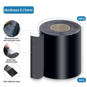 Hot Sale 5cm x 50FT Self Adhesive Waterproof Beams Board Flashing Butyl Protective Deck Butyl Joist Tape