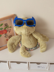 8cm simpatici grandi occhi piccola tartaruga peluche tartaruga portachiavi in morbido cotone bambola bambino Kawaii peluche portachiavi borsa - Product Image 2