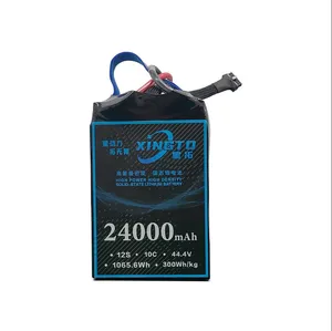 1000 Times Long Cycle Life fullymax battery 29000mah Solid State Lithium Batteries for industrial drone 12S 44.4V Smart battery
