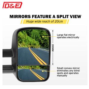 Nuevos Espejos Retrovisores Extensibles Eléctricos Negros para Nissan Patrol GU Y61 1997-2016 - Product Image 4