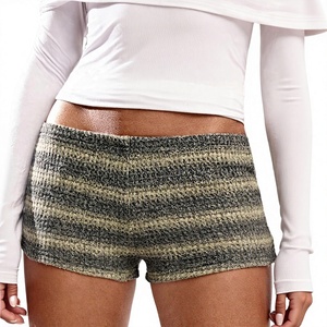 KIVOTECH Fabrica Shorts de Moda para Mujer, de Alta Calidad, Primavera-Verano, Cintura Alta, Estampados, con Parches de Encaje, Mini - Product Image 2