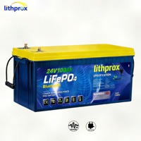 Batterie RV Lifepo4 24V 100AH Grade A à décharge profonde avec BMS intelligent RS485, connecteur Anderson, 6000 cycles, CE RoHS IP67