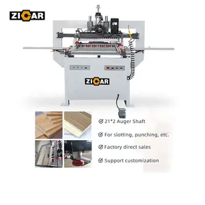 ZICAR נגרות מפעל רב ציר 2 שורות כפול ראש עץ לוח משעמם מכונת עבור ריהוט פנל תרגיל