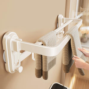 Porte-serviettes à ventouse Blue Vine, étagère murale de 10 m pour salle de bain et toilettes - Product Image 3