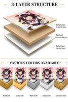 Papan Seni Anime Kartu Perdagangan Pokemon Kertas Kustom Shikishi Papan Tepi Emas Karakter Manga Dekorasi Dinding Hadiah