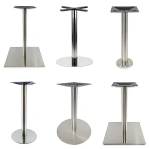 Black Metal Stainless Steel 304 Golden Brushed Dining U Shaped Square Table Legs Table Legs Coffee Table Base