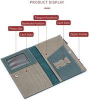 Dompet Paspor Kulit Asli Premium Pemegang Paspor Pemblokir RFID Sampul Organizer Dokumen Perjalanan Pemegang Paspor Keluarga