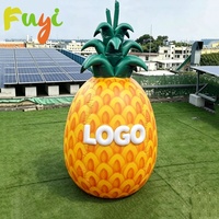 Modelo de piña inflable gigante de Venta caliente para publicidad