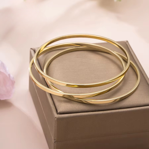 X0009867726 xuping all'ingrosso singolo strato forma singola Ultra sottile 14k placcato <span class=keywords><strong>oro</strong></span> Eco rame <span class=keywords><strong>bracciale</strong></span> <span class=keywords><strong>bambina</strong></span> - Product Image 2