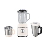 Mixeur Électrique Robuste Professionnel et Domestique pour Smoothies, Trois Tasses, 4 Lames de Mixage Doubles, 5 Vitesses de Broyage