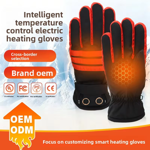 Nouveaux gants chauffants OEM transfrontaliers 74V en plumes de poulet, longueur poignet, pour le ski et le cyclisme en extérieur, gants thermiques d'hiver - Product Image 6