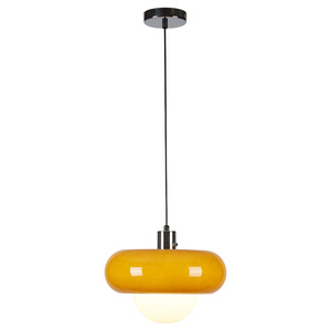 Vintage Egg Tart Single-Head American Retro Pendant <b>Light</b> Trendy Bauhaus Style <b>Dining</b> Table Lamp for Chandeliers Pendant <b>Lights</b> - Product Image 3