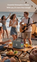 XDOBO BMTL Party+Play 5.3 für Karaoke-System mit 200W 2 Handmikrofonen & RGB LED für den Außenbereich
