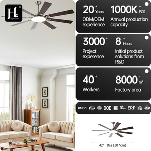 Ventilador de techo decorativo de 63 pulgadas con aspas de madera contrachapada, motor de corriente continua, luces y control remoto. - Product Image 4