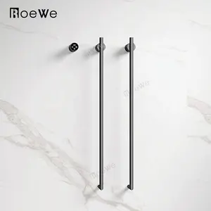 CE approved heated bars hot towel rail modern design bath vertical heated towel rack electric wall-mounted towel warmer rack