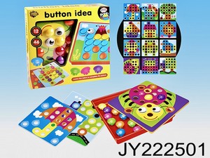46 pièces <span class=keywords><strong>de</strong></span> jouets d'art à boutons, <span class=keywords><strong>jeu</strong></span> <span class=keywords><strong>de</strong></span> <span class=keywords><strong>mosaïque</strong></span> <span class=keywords><strong>de</strong></span> correspondance des couleurs, plateau à chevilles en forme <span class=keywords><strong>de</strong></span> champignon, jeux éducatifs préscolaires pour enfants - Product Image 6