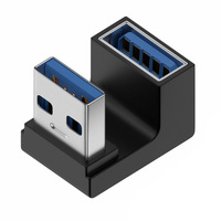 Adaptateur USB JILIAN, connecteur mâle vers femelle, coude en U, direction positive et négative, ordinateur portable OTG USB3.0 mâle vers femelle