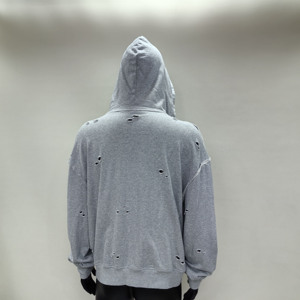 Sweat à capuche vintage personnalisé pour hommes 500 Gsm <span class=keywords><strong>Frency</strong></span> Terry poids lourd lavé à l'acide - Product Image 4