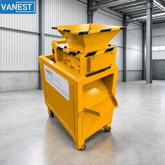 Small Industrial Steel Shredder Plastic Crushing Machine/Mini Plastic Textile Metal Shredding Machine Waste Grinder