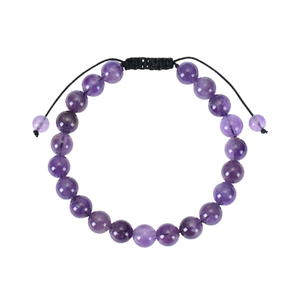 Al por mayor: Pulsera de 8mm con cuentas de cristal de ágata natural tejida, amatista, cuarzo rosa, ojo de tigre, lapislázuli y símbolo cristiano para hombre y mujer - Product Image 4