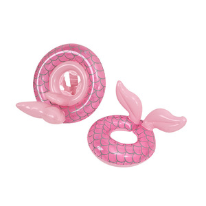 ห่วงยางว่ายน้ำรูปนางเงือกแบบเป่าลมพร้อมหลังคา ดีไซน์หางปลา สำหรับเด็ก เล่นน้ำ อุปกรณ์ลอยน้ำ - Product Image 5