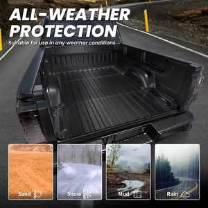 Tapete Protector de Lujo Grueso y Resistente de TPE para la Puerta Trasera de Camionetas Pickup, Impermeable y Fácil de Limpiar, para Accesorios Titan - Product Image 4