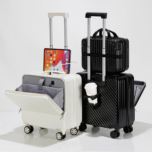 Valise de voyage unisexe en ABS avec <span class=keywords><strong>roulettes</strong></span> pivotantes pour ordinateur portable, bagage <span class=keywords><strong>cabine</strong></span> à <span class=keywords><strong>roulettes</strong></span> - Product Image 5