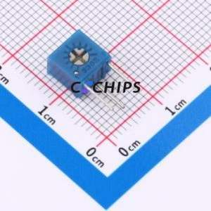 ตัวต้านทาน/โพเทนชิโอมิเตอร์แบบปรับได้สำหรับ3362S-105-3H ผ่านชิ้นส่วนรู (THT)-3P, ตัวต้านทาน7x6.8มม. 10% 1mOhm 500 250mw PPM/℃ - Product Image 1