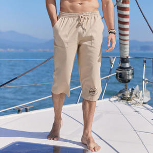 <span class=keywords><strong>Pantalon</strong></span> d'été et d'automne à logo personnalisé <span class=keywords><strong>pantalon</strong></span> ample en <span class=keywords><strong>lin</strong></span> avec 2 poches latérales profondes <span class=keywords><strong>pantalon</strong></span> à taille élastique pour hommes 100 <span class=keywords><strong>pantalon</strong></span> court en <span class=keywords><strong>lin</strong></span> et coton - Product Image 6