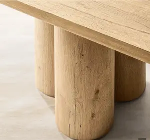 Sillas para mesa de comedor, mueble rectangular de roble