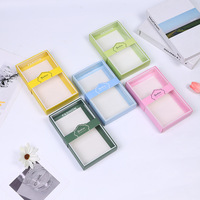 Boîtes cadeaux auto-érectiles en carton avec fenêtre transparente, emballage verni recyclable pour chaussettes de bébé, leggings, sous-vêtements, serviettes