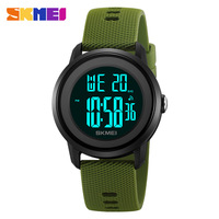 Jam Tangan Elektronik Shikemei ABS untuk Pelajar/Pasangan, Bercahaya, Tahan Air 5BAR, Fungsi Alarm Stopwatch, Multifungsi Digital