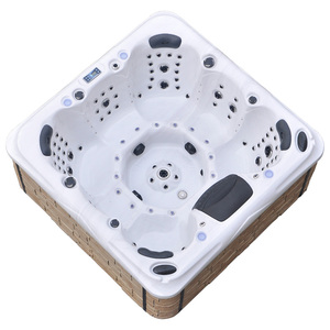 Spa extérieur moderne 7 places avec contrôle Balboa, cadre en acrylique Redetube pour bain à remous - Product Image 3