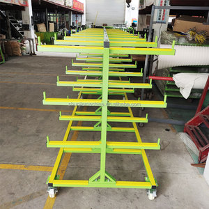 4 katmanlı yükleme 1500kg 6 metre tüp taşıma arabası Metal depolama arabası çelik taşıma raf arabası fabrika atölye - Product Image 6