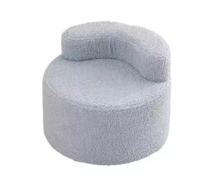 <span class=keywords><strong>Pouf</strong></span> rond moderne <span class=keywords><strong>pouf</strong></span> avec dossier en bois macaron couleur laine d'agneau <span class=keywords><strong>mini</strong></span> chaise empilable pour salon pour villas - Product Image 3
