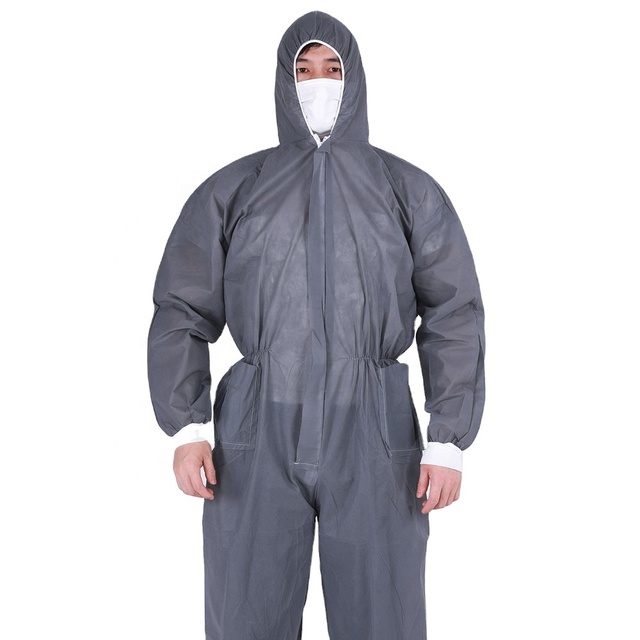 Ppe Suit Disposable Coverall Safety Clothing Coverall Waterproof Hazmat Suit Overalls for Men  Ansell Industrial Working Clothes