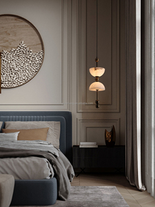Lampadario in Alabastro Spagnolo Stile Retrò per Camera d'Albergo, Lampada da Tavolo per Camera da Letto, Parete di Sfondo, Ristorante, Portico e <span class=keywords><strong>Bar</strong></span> - Product Image 2