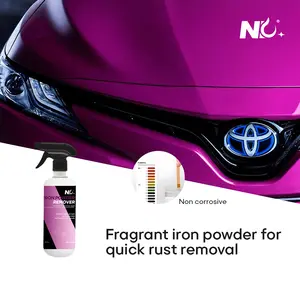 500ml 2023 nueva fragancia para coche productos químicos removedor de hierro para lavado de coches para pintura de coche y limpieza de ruedas
