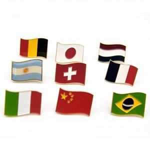 Épinglettes personnalisées Drapeau américain Pays national Émail personnalisé Métal Drapeau américain Épinglette avec cravate Tack Embrayage à vendre - Product Image 2