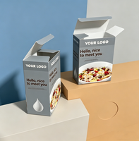 Boîte d'emballage personnalisée en carton couché, imprimée offset, pour céréales et flocons d'avoine de qualité supérieure, avec étiquetage de marque