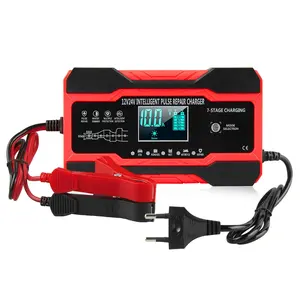 NEXPEAK NC201 Car Battery Charger 12v 10A 24v 5A Fully Automatic Wet Dry Lead Acid Power Puls Repair Automobile Battery Chargers