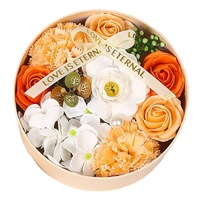 Savon en forme de rose artisanal Micheng de haute qualité, fleur naturelle au toucher réel, cadeau pour Halloween, la fête des mères, Noël, pour petite amie