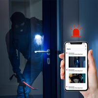 Sonnette vidéo intelligente TuoAn Tuya pour la maison intelligente, caméra HD 2 mégapixels avec vision nocturne, moniteur intérieur, déverrouillage par carte intelligente