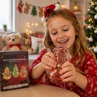 Jouets de Noël TPR Squishy Anti-Stress en Maltose Scintillante – Design Efficace – Cadeaux de Décompression Unisexe pour Filles et Garçons