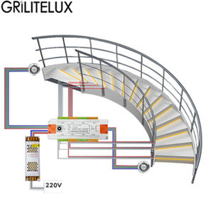 Luces LED para Escaleras con Protección Contra Cortocircuitos, Sensor de Movimiento PIR Automático, Tira de Inducción para Escalones, Controlador de Luz para Escaleras - Product Image 2