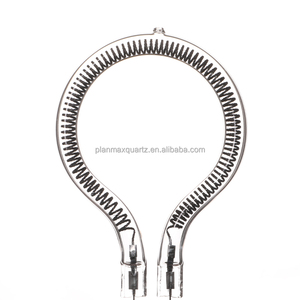 Sóng trung bình 2um 2.2um 3um 4um <span class=keywords><strong>10um</strong></span> thạch anh Ống kép sợi Carbon Hồng Ngoại Công nghiệp sưởi ấm đèn - Product Image 2