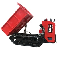 Dumper chenillé diesel 1 tonne 4x4 avec moteur, pompe et roulement pour le transport de matériaux miniers en montagne, garantie