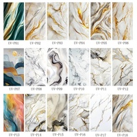 Panneau moderne imperméable UV marbre PVC épaisseur 3mm revêtement décoratif ignifuge pour cuisine entrepôt extérieur