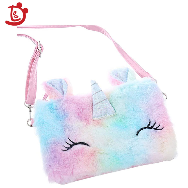2021 модный Seaygift оптовая продажа, забавный детский Красочный милый мини-кошелек с животными, дешевый плюшевый Кошелек с единорогом, котом, брелок, кошелек для монет
