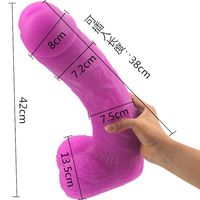 Productos Sexuales Dildo Súper Enorme para Masturbación Femenina Consolador Realista 41cm Dildo de Gran Tamaño Juguetes Sexuales para Mujeres